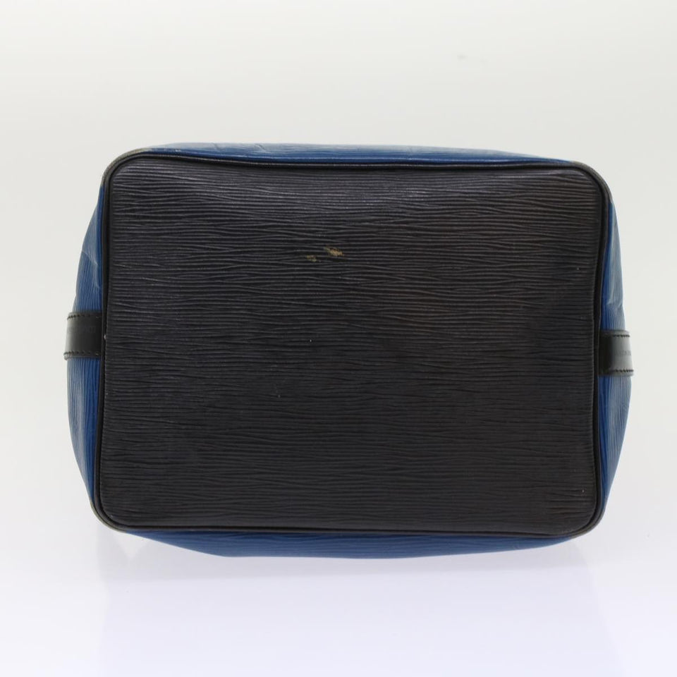 LOUIS VUITTON Epi Petit Noe Shoulder Bag Bicolor Black Blue M44152  48974