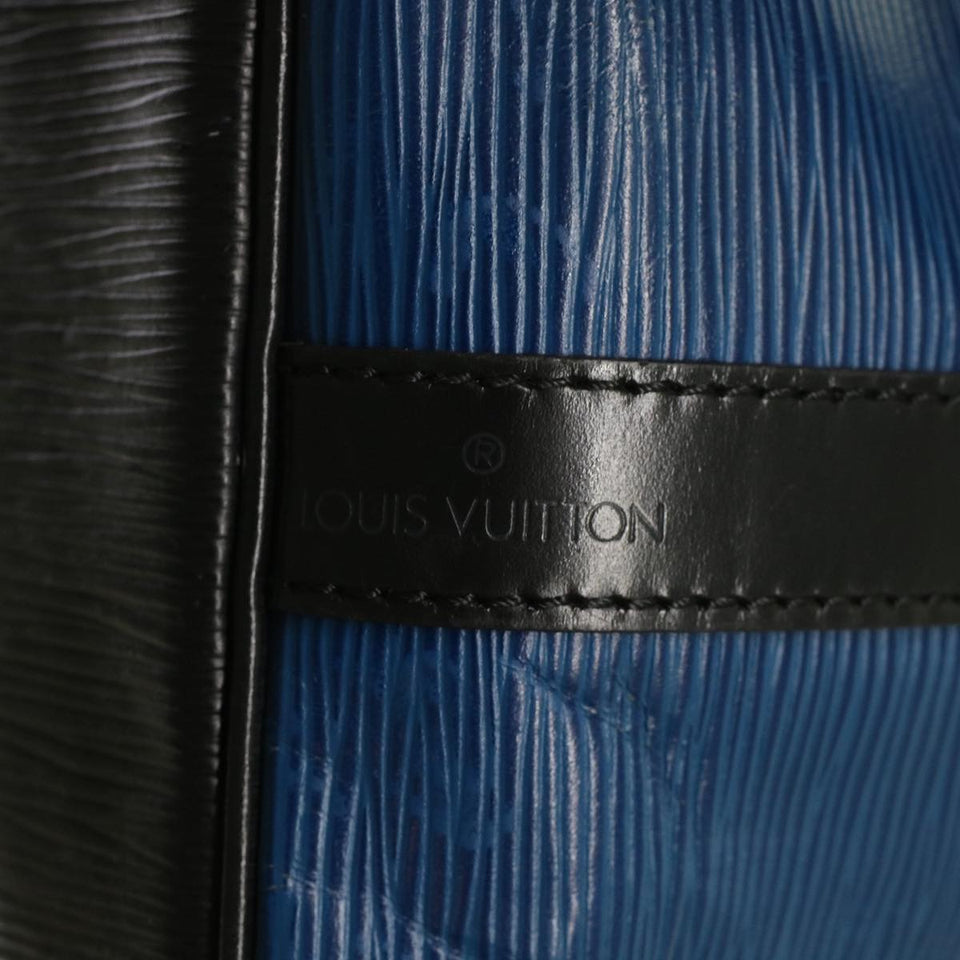 LOUIS VUITTON Epi Petit Noe Shoulder Bag Bicolor Black Blue M44152  48974