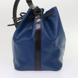 LOUIS VUITTON Epi Petit Noe Shoulder Bag Bicolor Black Blue M44152  48974