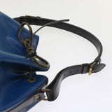LOUIS VUITTON Epi Petit Noe Shoulder Bag Bicolor Black Blue M44152  48974