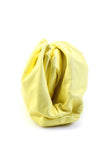 Bottega Veneta Womens The Pouch Hinged Leather Clutch Handbag Light Yellow