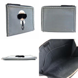 Fendi    Leather Metal Fur Clutch Bag (Pre-Owned)