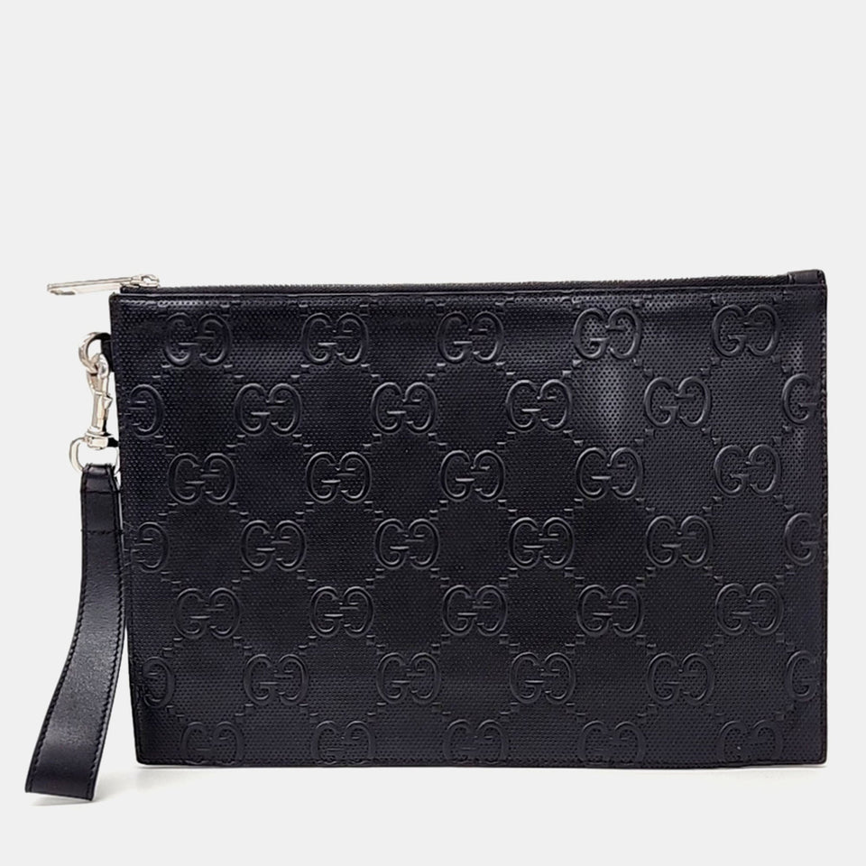 GG Emboss Clutch Bag