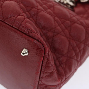 CHRISTIAN DIOR Canage Panarea Hand Bag PVC Leather Red 01-BO-0130  49472