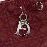 CHRISTIAN DIOR Canage Panarea Hand Bag PVC Leather Red 01-BO-0130  49472