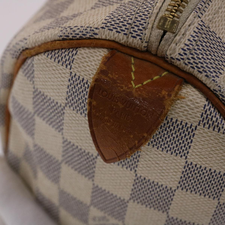 LOUIS VUITTON Damier Azur Speedy 25 Hand Bag N41534 LV Auth 49582