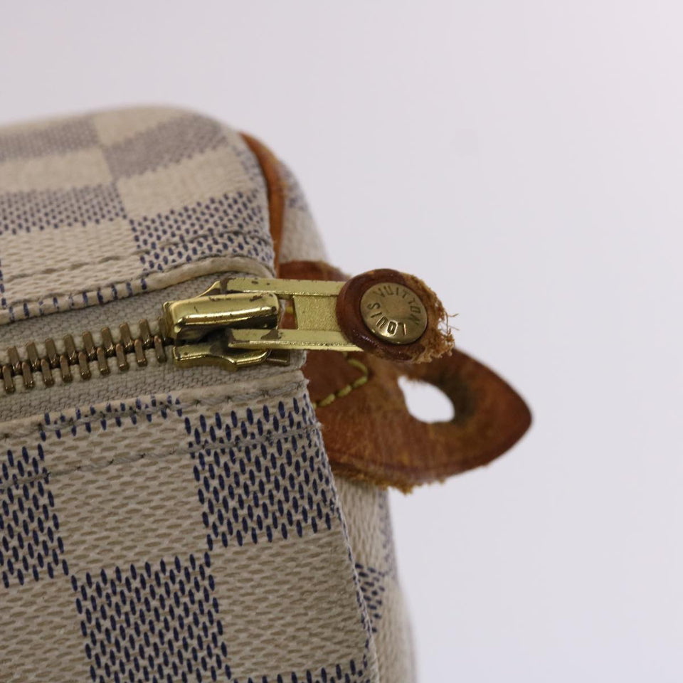 LOUIS VUITTON Damier Azur Speedy 25 Hand Bag N41534 LV Auth 49582