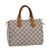 LOUIS VUITTON Damier Azur Speedy 25 Hand Bag N41534 LV Auth 49582