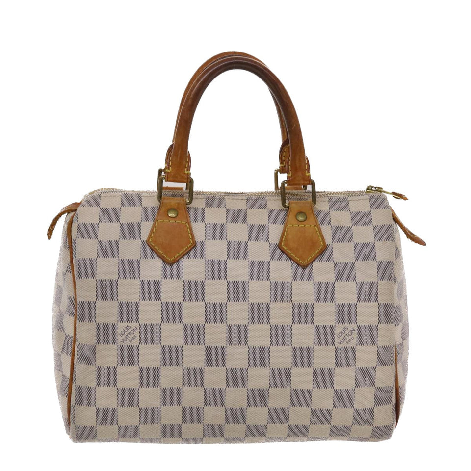 LOUIS VUITTON Damier Azur Speedy 25 Hand Bag N41534 LV Auth 49582