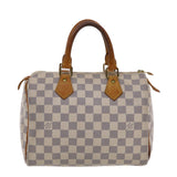 LOUIS VUITTON Damier Azur Speedy 25 Hand Bag N41534 LV Auth 49582