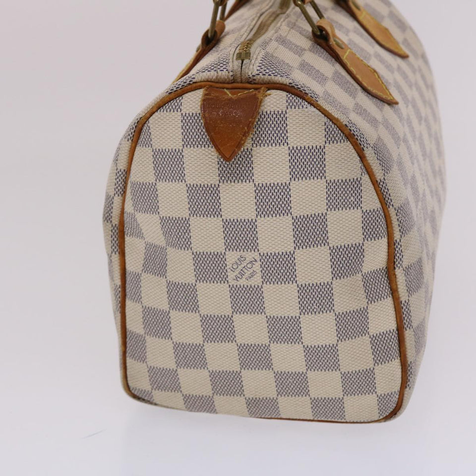 LOUIS VUITTON Damier Azur Speedy 25 Hand Bag N41534 LV Auth 49582