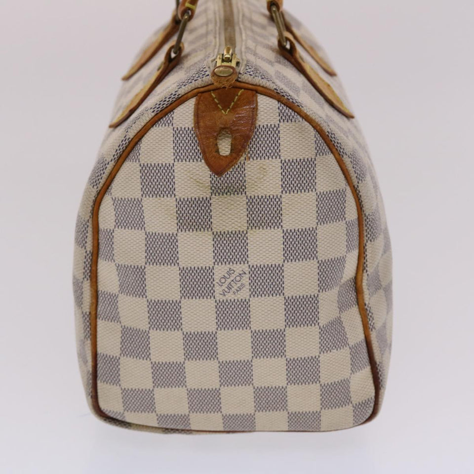 LOUIS VUITTON Damier Azur Speedy 25 Hand Bag N41534 LV Auth 49582