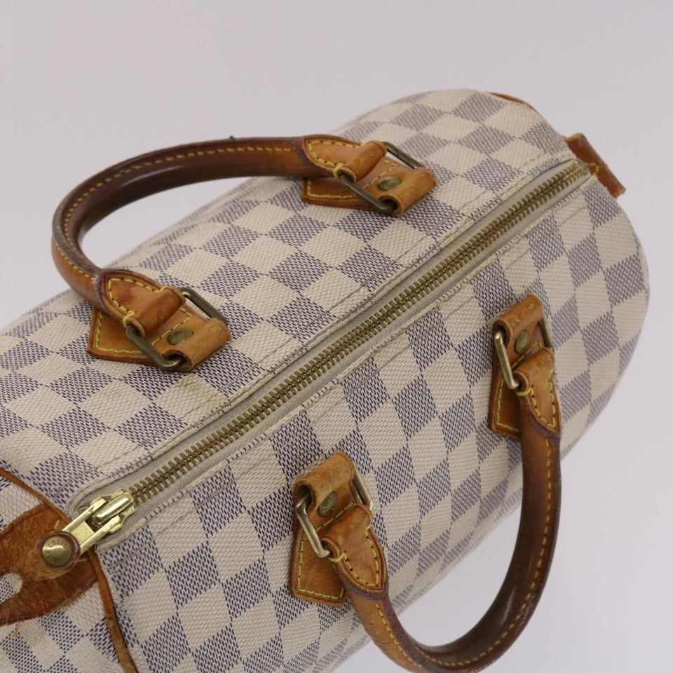 LOUIS VUITTON Damier Azur Speedy 25 Hand Bag N41534 LV Auth 49582