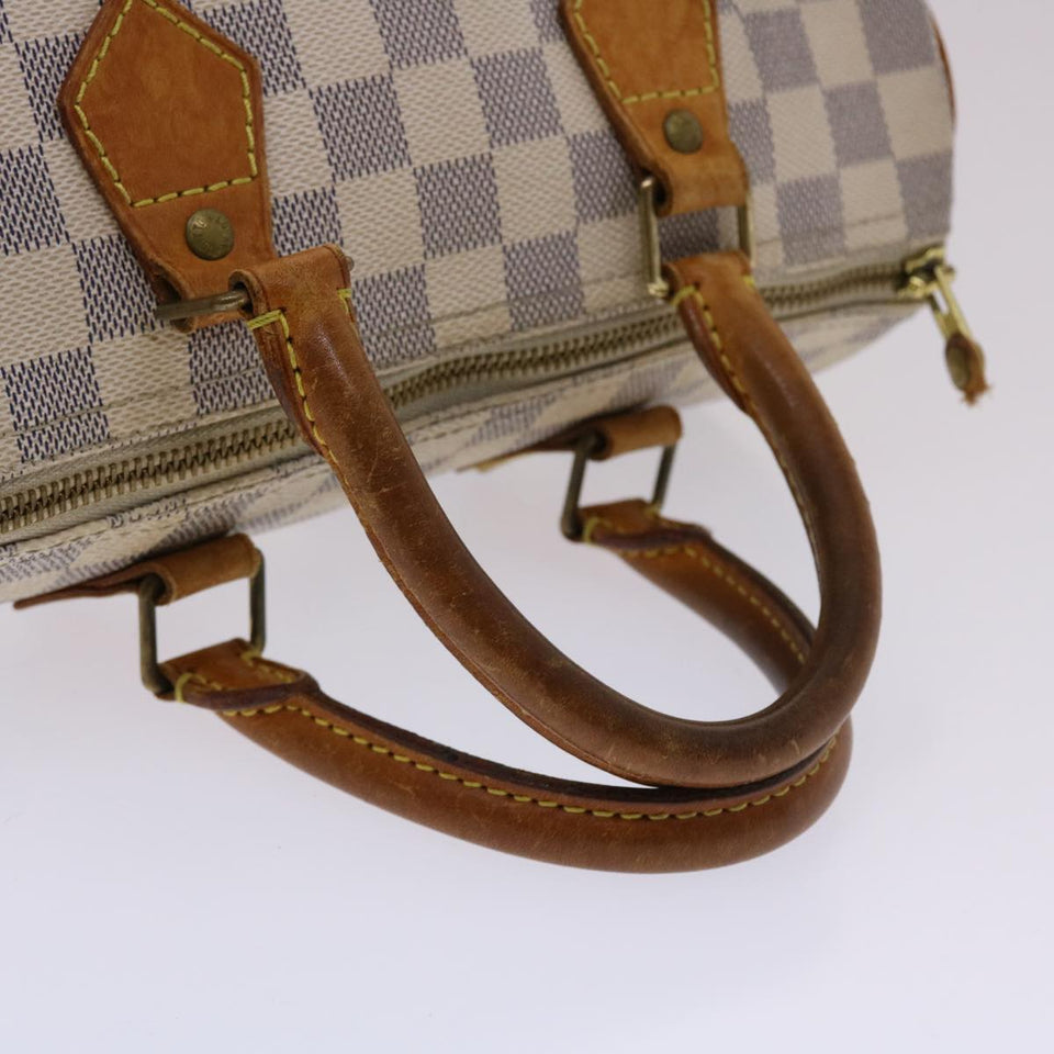 LOUIS VUITTON Damier Azur Speedy 25 Hand Bag N41534 LV Auth 49582