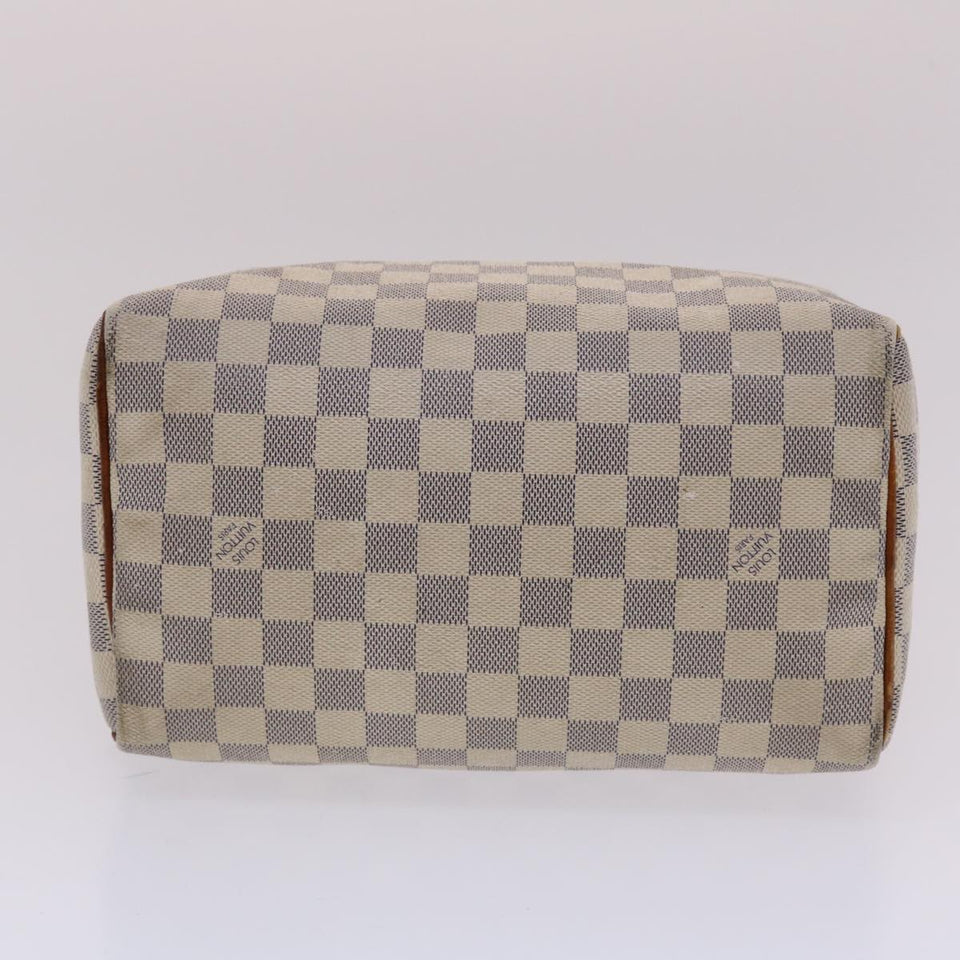 LOUIS VUITTON Damier Azur Speedy 25 Hand Bag N41534 LV Auth 49582