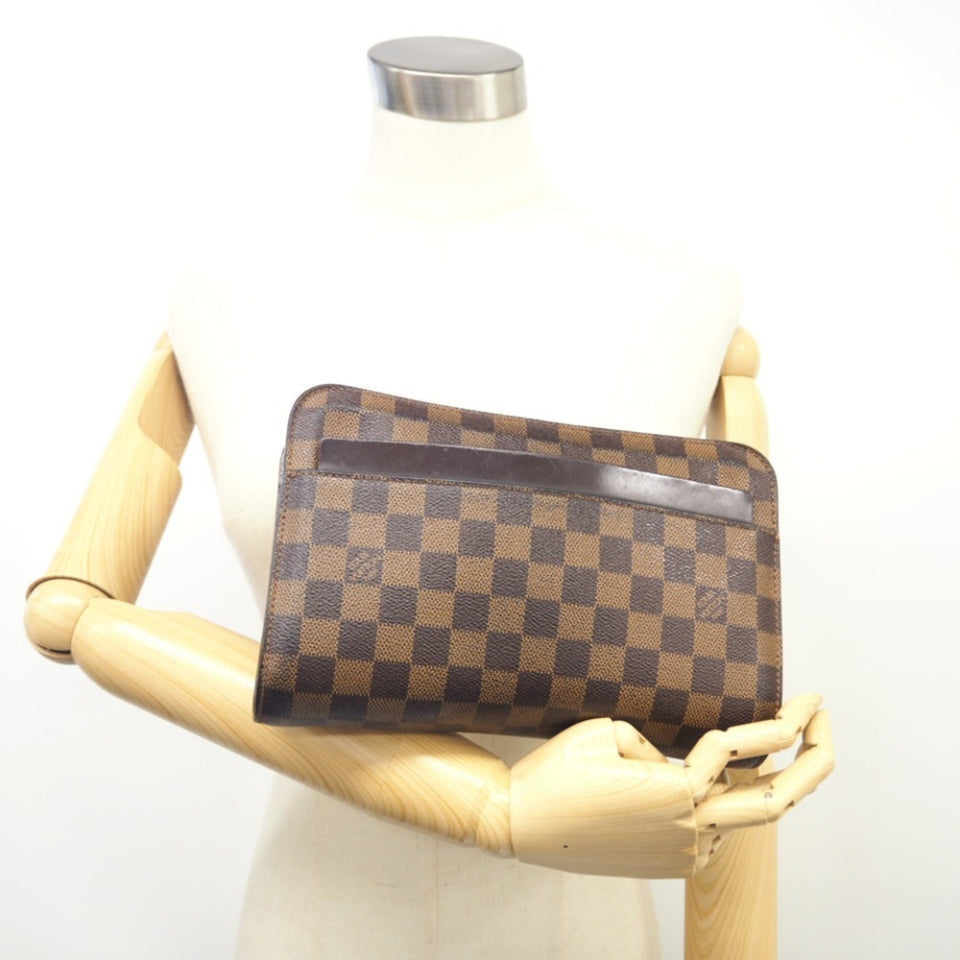 Louis Vuitton Saint Louis  Leather Clutch Bag