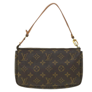 Louis Vuitton Pochette Accessoire  Canvas Clutch Bag