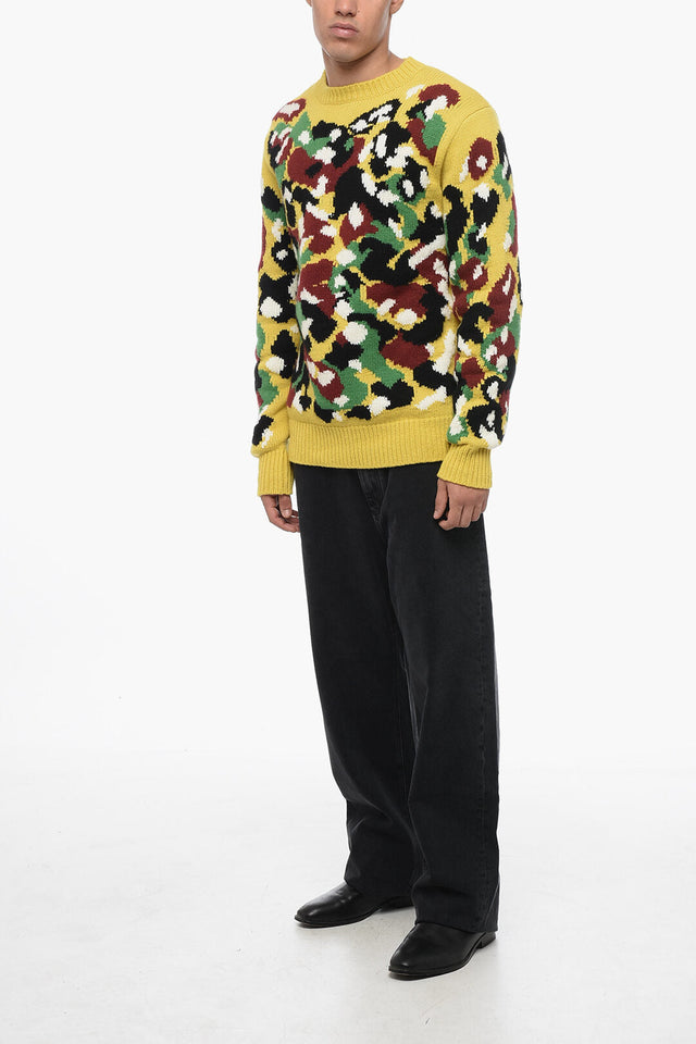 Dior PETER DOIG Camouflage Patterned Cashmere Pullover