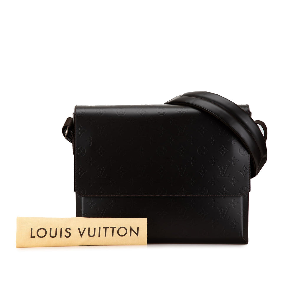 Brown Louis Vuitton Monogram Glace Fonzie Crossbody Bag