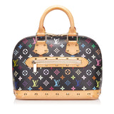 SALE Louis Vuitton Alma PM Black Multicolor Monogram Canvas