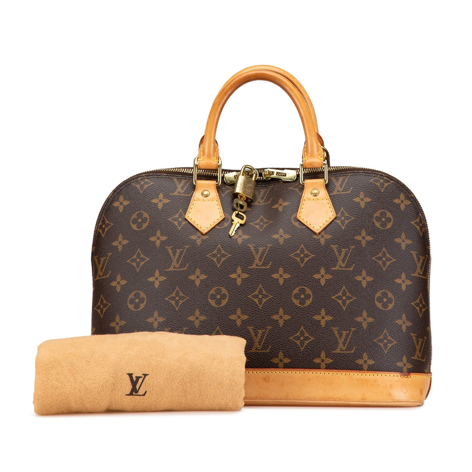 Brown Louis Vuitton Monogram Alma PM Handbag