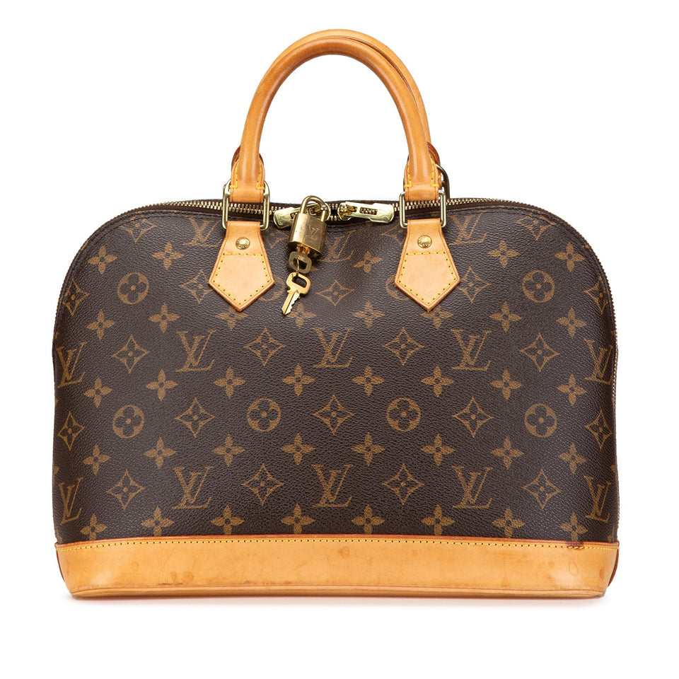 Brown Louis Vuitton Monogram Alma PM Handbag
