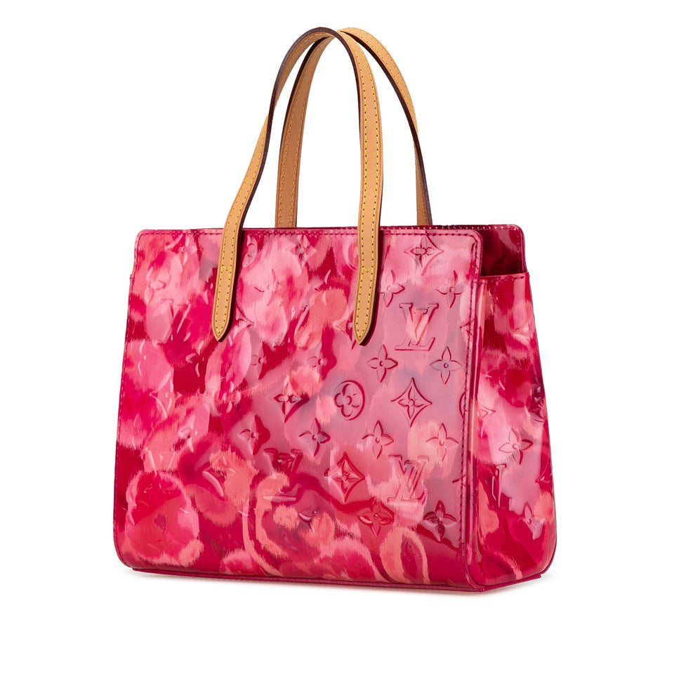 Pink Louis Vuitton Monogram Vernis Ikat Catalina BB Handbag