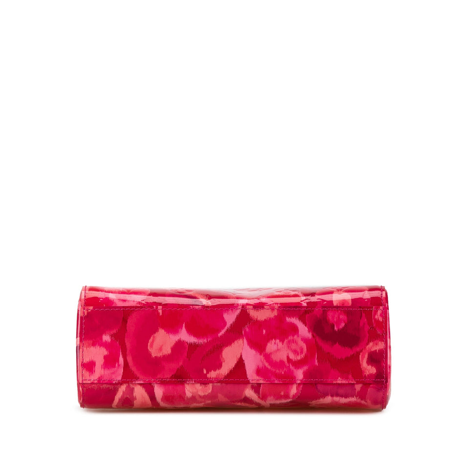 Pink Louis Vuitton Monogram Vernis Ikat Catalina BB Handbag