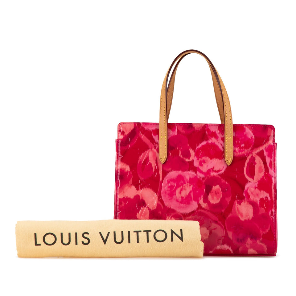 Pink Louis Vuitton Monogram Vernis Ikat Catalina BB Handbag