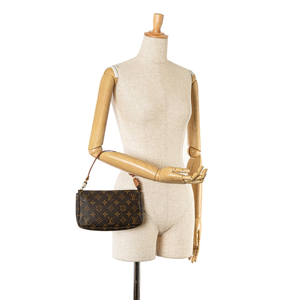 Brown Louis Vuitton Monogram Pochette Accessoires Shoulder Bag