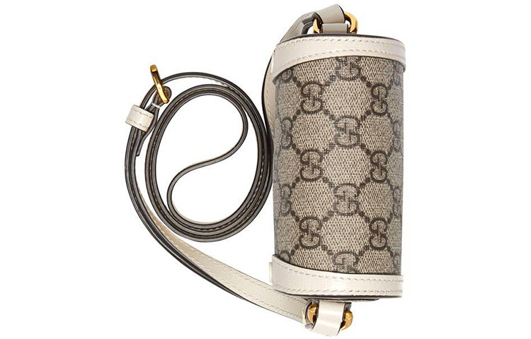 GUCCI Horsebit 1955 Logo Canvas Phone Bag Box Shoulder Messenger Bag Mini / Ebony / White Unisex 625615-92TCG-9761