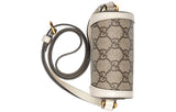 GUCCI Horsebit 1955 Logo Canvas Phone Bag Box Shoulder Messenger Bag Mini / Ebony / White Unisex 625615-92TCG-9761