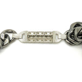 Chanel trass & Ruthenium Metal Chain Necklace