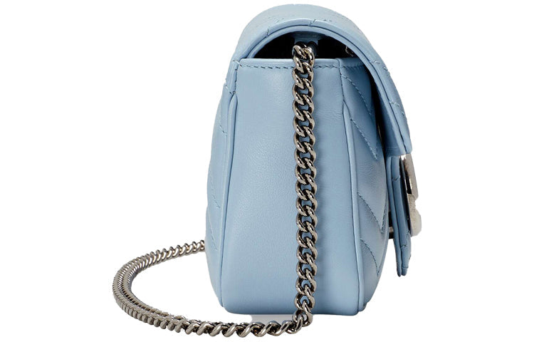 Gucci GG Marmont Super Mini Bag 'Pastel Blue' 476433-DTDCP-4928