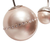 Dior Tribales Pealescent Faux Pearls Crystal Orbital Pin Earrings