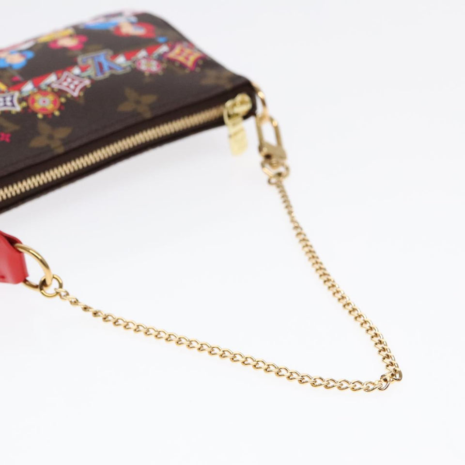 Louis Vuitton Mini Pochette Accessoires  Canvas Clutch Bag