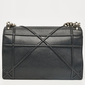 Dior Black Leather Medium Diorama Flap Shoulder Bag