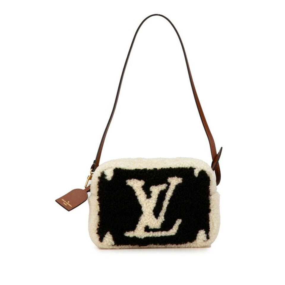 Louis Vuitton Beach Pouch  Fur Clutch Bag