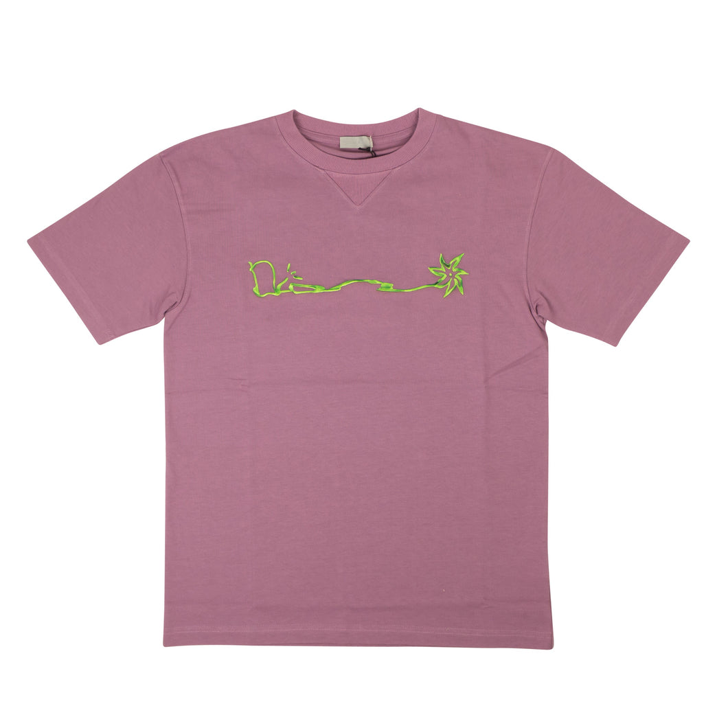 Mauve Dior x Cactus Jack Embroidered T-Shirt