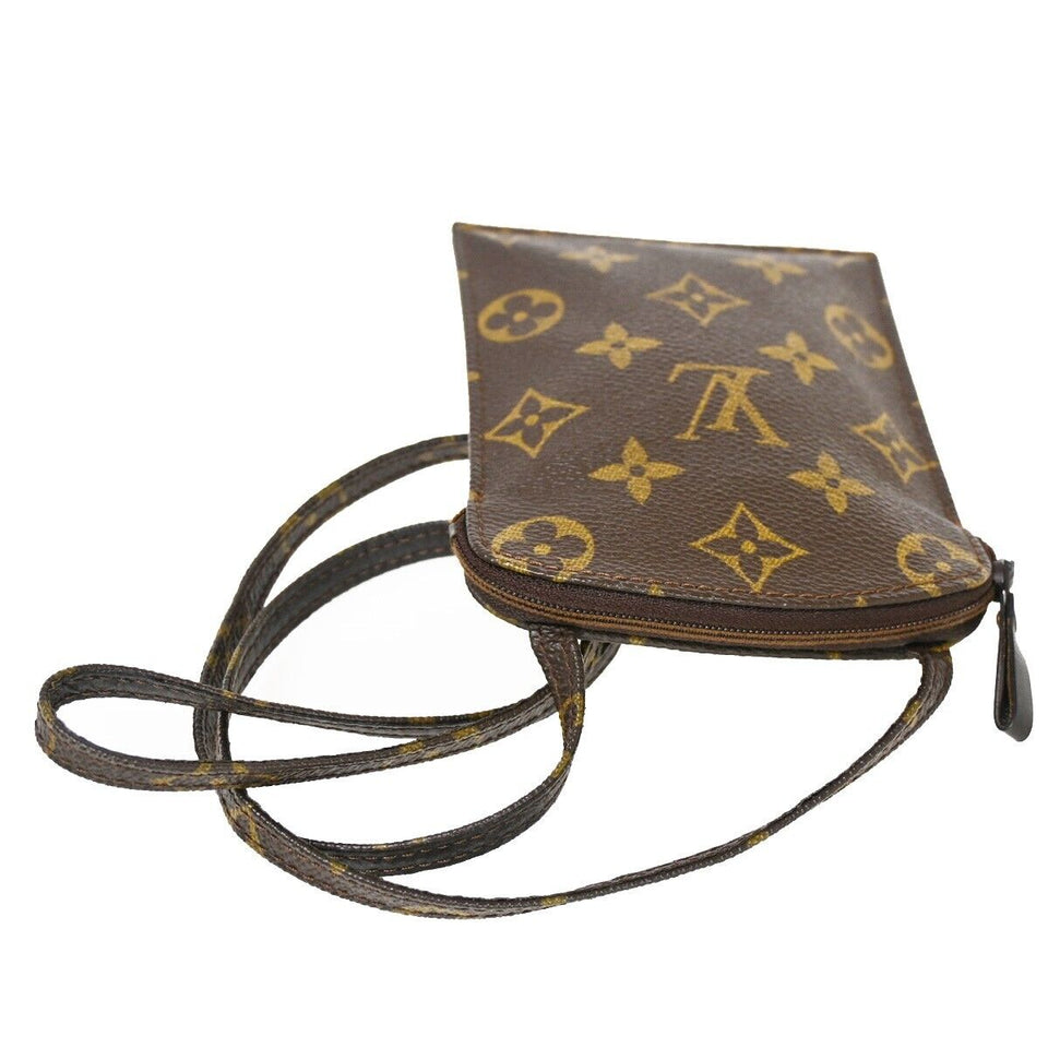 Louis Vuitton Pochette Secret  Canvas Clutch Bag