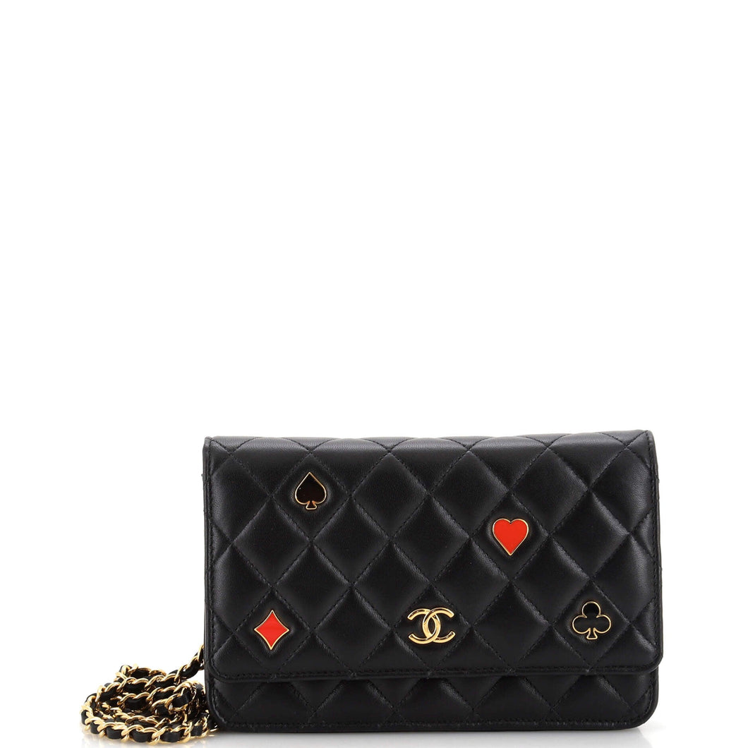 CHANEL Coco Casino Wallet on Chain Quilted Lambskin