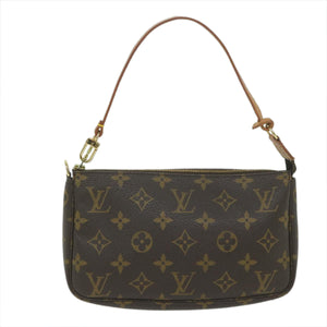 Louis Vuitton Pochette Accessoire  Canvas Clutch Bag