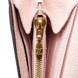 Louis Vuitton Damier Portefolio Clapton Long Wallet N64447 Magnolia Pink Brown PVC Leather  LOUIS VUITTON