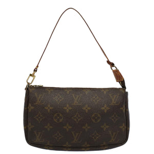 Louis Vuitton Pochette Accessoire  Canvas Clutch Bag