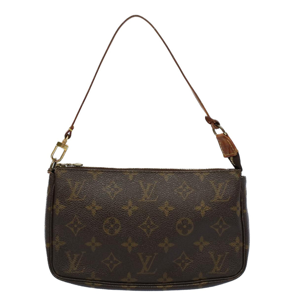Louis Vuitton Pochette Accessoire  Canvas Clutch Bag