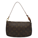 Louis Vuitton Pochette Accessoire  Canvas Clutch Bag