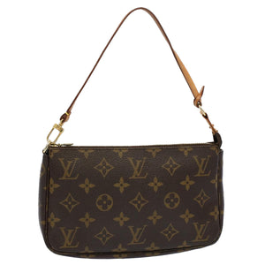 Louis Vuitton Pochette Accessoire  Canvas Clutch Bag