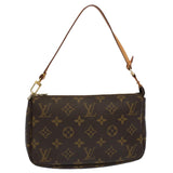 Louis Vuitton Pochette Accessoire  Canvas Clutch Bag