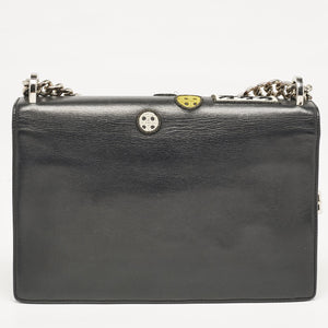 Dior Black Leather Medium Patch Diorama Shoulder Bag
