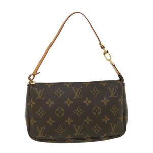 Louis Vuitton Pochette Accessoire  Canvas Clutch Bag